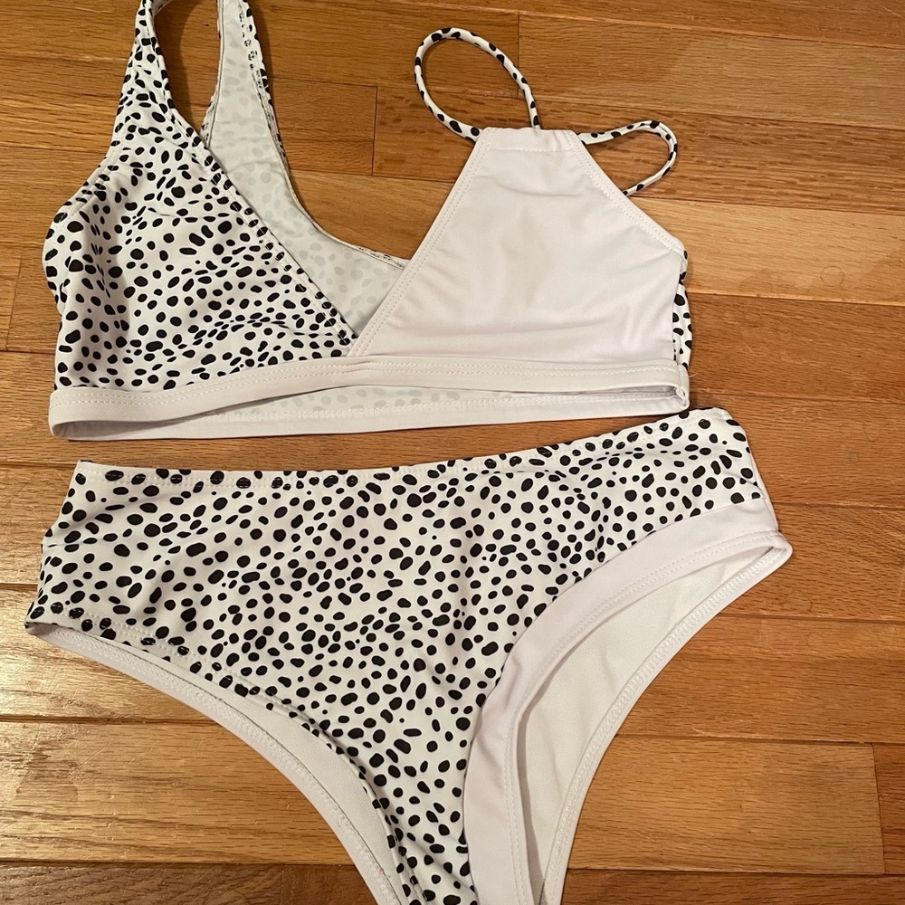 SHEIN spotted swimsuit